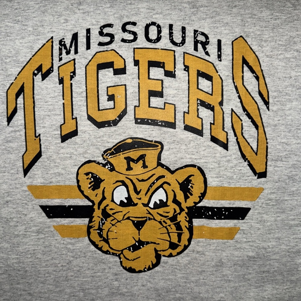 1962 Mizzou Tigers Sweatshirt 2XL - Vintage Logo! 🖤💛🐯